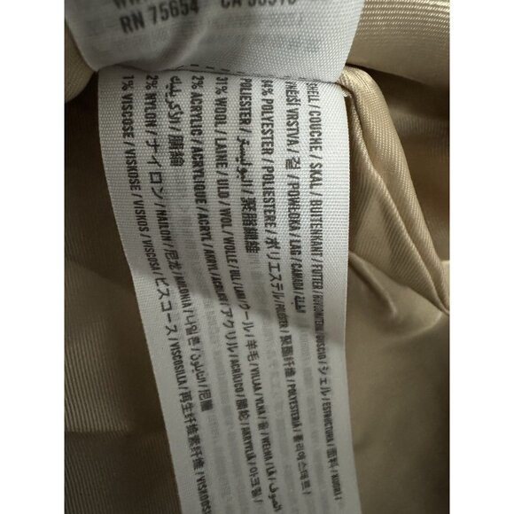 Abercrombie & Fitch Women's XXSP Brown Plaid Dad Coat Jacket Wool-Blend Preppy - Picture 6 of 11